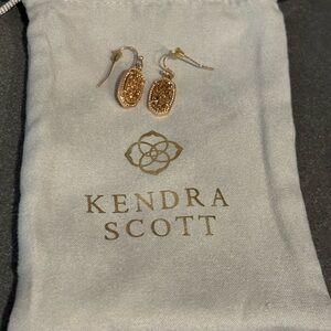 Kendra Scott Lee Rose Gold Drop Earrings